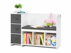 Banco de Lectura SucceBuy para Niños con Almacenamiento y Cojín - Seguridad, Confort y Estilo