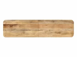 vidaxl Banco de madera maciza de mango 160x40x45 cm