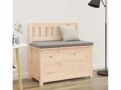 New Banco de madera maciza de pino 80x41x77 cm ES575010 Banco Y Pie De Cama|Banco Y Pie De Cama