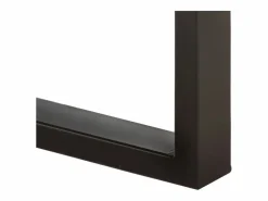 vidaxl Banco de madera maciza de mango sin tratar y acero 110 cm