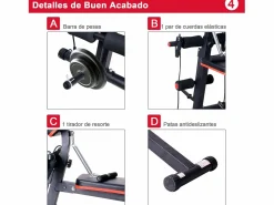 Discount Banco de mancuerna negro 54x160x106 cm Aparato De Musculación