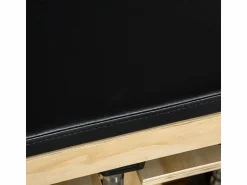 Best Banco de pesas ajustable con almacenamiento y bandas de resistencia, madera maciza, natural (110x35x107 cm) Aparato De Musculación