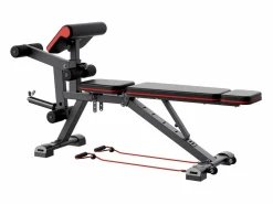 Outlet Banco de Pesas, SucceBuy Banco de Abdominales Ajustable para el Hogar Negro
