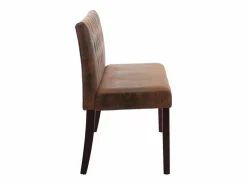 Clearance vidaxl Banco de piel de ante artificial marrón 148,5 cm Marru00f3n