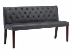Hot vidaxl Banco de piel de ante artificial 148,5 cm Gris