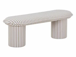 Clearance Vente-unique Banco de tela con rayas blancas y topo - ELAMIU Topo / Blanco
