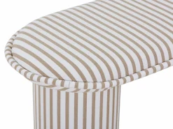 Clearance Vente-unique Banco de tela con rayas blancas y topo - ELAMIU Topo / Blanco