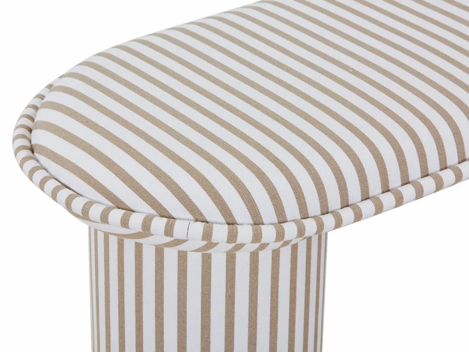Clearance Vente-unique Banco de tela con rayas blancas y topo - ELAMIU Topo / Blanco