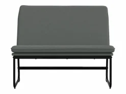 New Banco de tela oscuro 100x75x76 cm ES356782 Gris