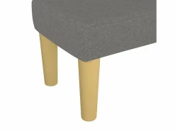Best vidaxl Banco de tela oscuro 70x30x30 cm Gris