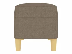 Best vidaxl Banco de tela gris taupe 100x35x41 cm Topo