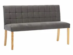 Hot Banco de terciopelo 140 cm ES292587 Gris