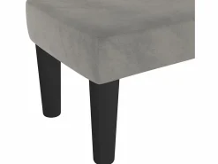 Clearance Banco de terciopelo claro 70x30x30 cm Banco Y Pie De Cama|Banco Y Pie De Cama