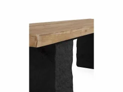 Hot Banco efecto madera de abeto y base de poliresina mgo Banco Y Pie De Cama|Banco Y Pie De Cama