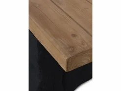 Hot Banco efecto madera de abeto y base de poliresina mgo Banco Y Pie De Cama|Banco Y Pie De Cama