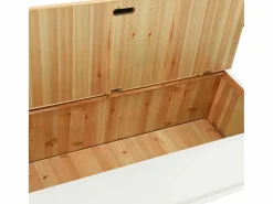 Online vidaxl Banco madera maciza abeto blanco 107x45x75,5 cm Color natural claro / Blanco