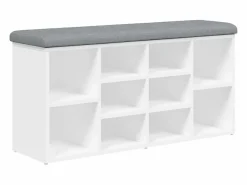 vidaxl Banco zapatero 102x32x50 cm madera de ingeniería
