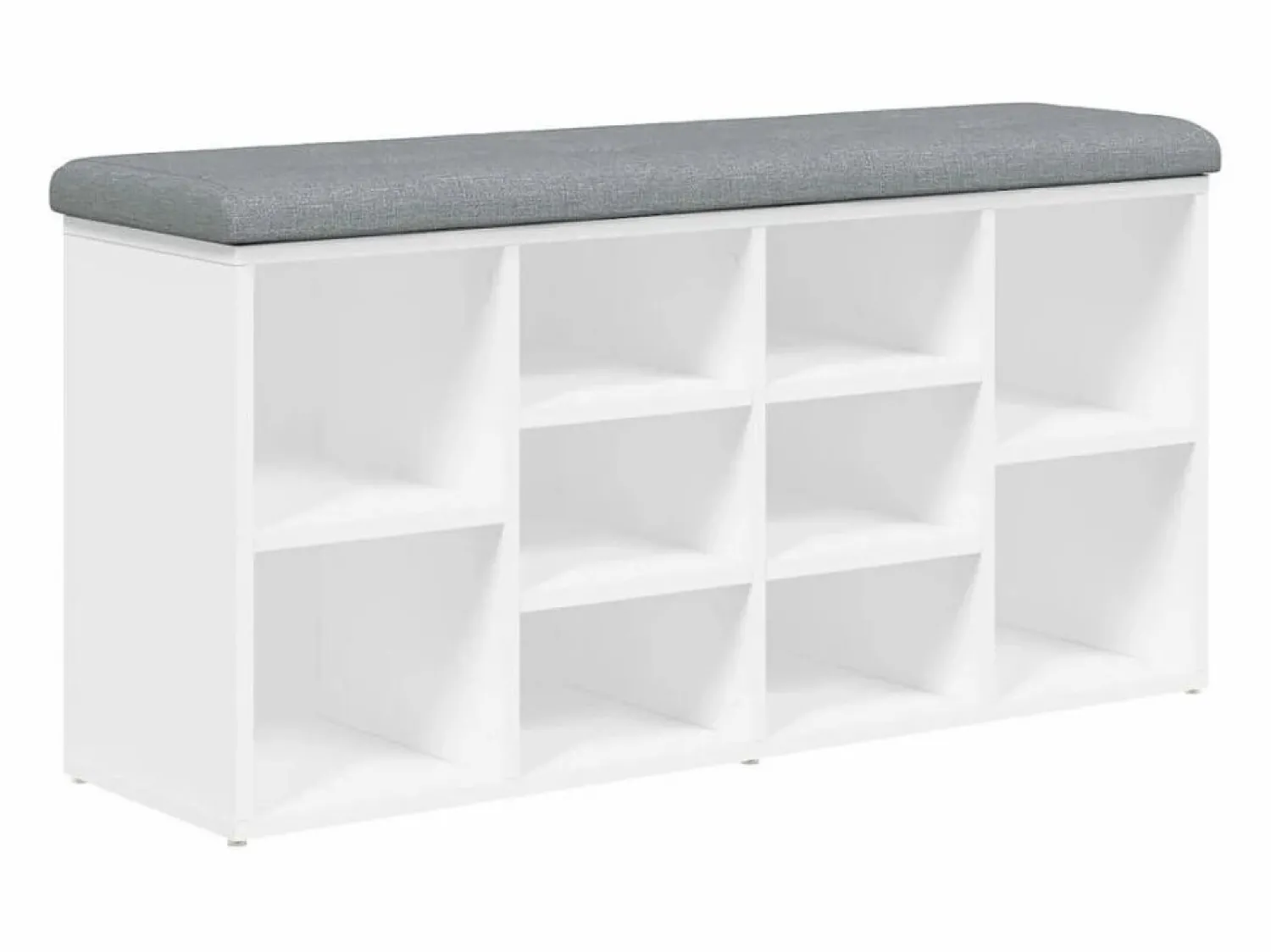 vidaxl Banco zapatero 102x32x50 cm madera de ingeniería
