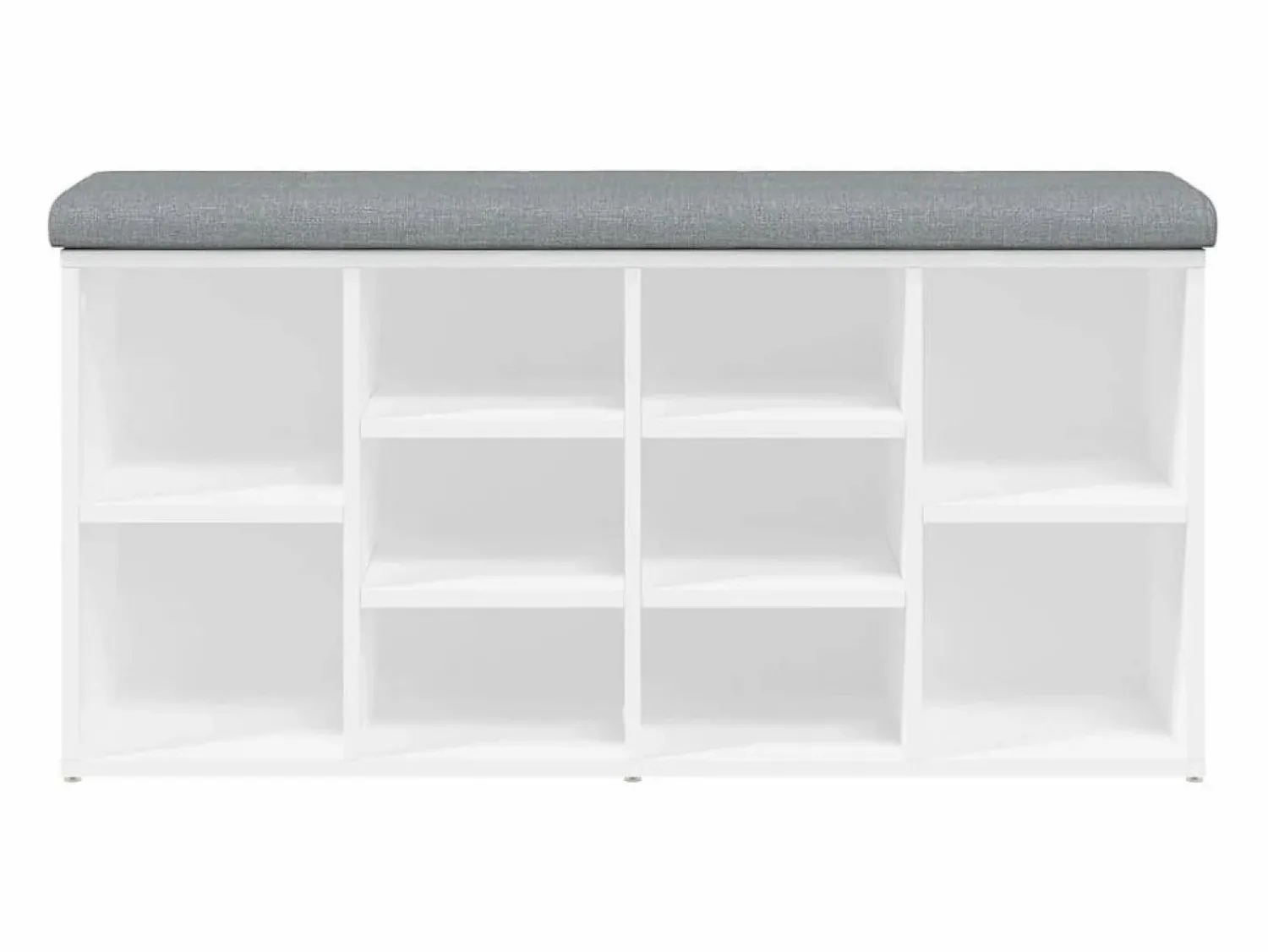 vidaxl Banco zapatero 102x32x50 cm madera de ingeniería