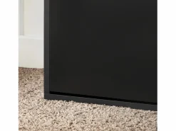 Hot Sobuy Banco Zapatero con 1 Solapa para Entrada Banco de Almacenamianto con Cojín Acolchado de Asiento 60 x 30 x 50 cm FSR95-SCH ES Negro