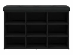 vidaxl Banco zapatero madera de ingeniería 82x32x50 cm