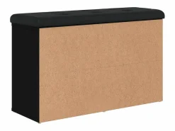vidaxl Banco zapatero madera de ingeniería 82x32x50 cm
