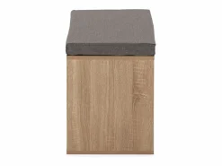 Banco zapatero Rafael Color Roble 6 Huecos y 1 Puerta Zapatero|Mueble De Almacenaje
