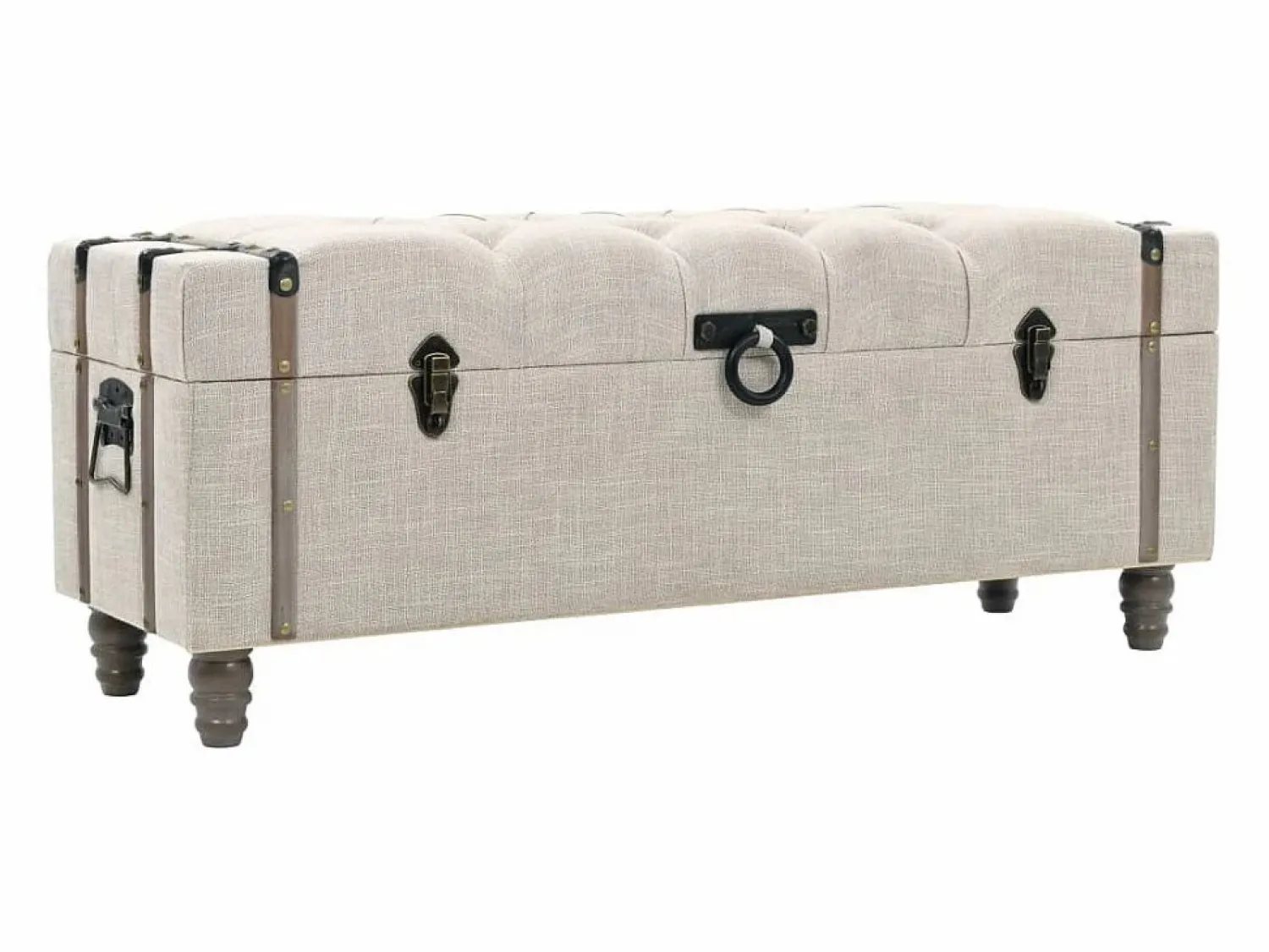Sale Bancos de almacenamiento 3 piezas madera y acero 112x37x45 cm Banco Y Pie De Cama|Banco Y Pie De Cama