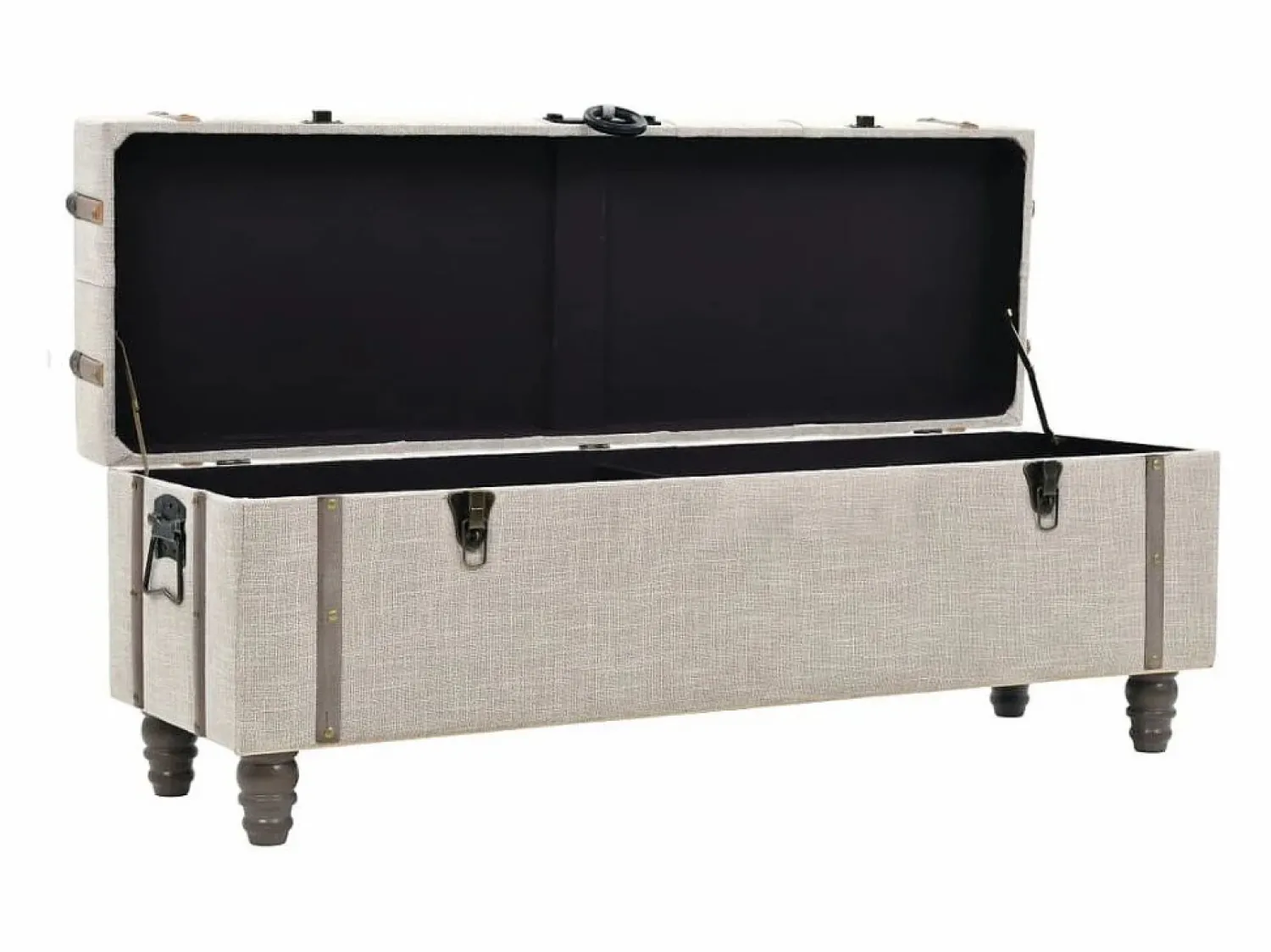 Sale Bancos de almacenamiento 3 piezas madera y acero 112x37x45 cm Banco Y Pie De Cama|Banco Y Pie De Cama