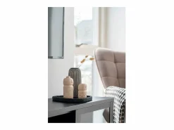 Discount House Nordic Bandeja de cemento 26.5 x 26 x 2 cm Negro