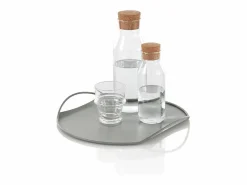 Clearance Bandeja de metal para servir con diseño moderno Tab - oscuro Verde