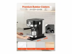 Clearance Bandeja Deslizante SucceBuy para Aparatos de Cocina, 35,6 x 24,1 cm, Tabla Móvil, para Cafetera, Pequeños Electrodomésticos de Cocina, Negro
