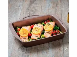Pyrex Bandeja honda para horno Asimetría antiadherente inox 24x30 cm
