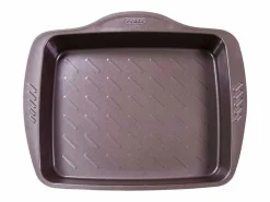 Pyrex Bandeja honda para horno Asimetría antiadherente inox 24x30 cm
