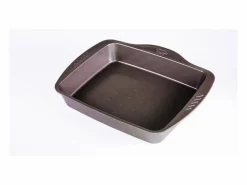 Sale Pyrex Bandeja honda para horno Asimetría antiadherente inox 27x35 cm Gris
