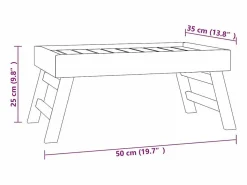 Online Bandeja plegable madera maciza de teca 55x35x25 cm Presentación Y Servicio