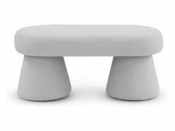 New Banqueta estructura y patas tapizadas en boucle Banco Y Pie De Cama|Banco Y Pie De Cama