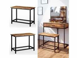 Banqueta madera antigua 60x30x45 fyrk Tocador