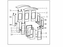 Vente-unique Baño de vapor 4 plazas con panel de control exterior ILIADE