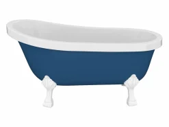 Best Baño independiente con patas de león blancas - 200 L - 145 x 74 x 77 cm - - NISOS II Bañera Con Patas|Bañera Semi Exenta