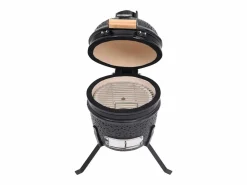 New vidaxl Barbacoa 2 en 1 ahumadora Kamado de cerámica 56 cm Negro