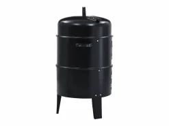 Clearance vidaxl Barbacoa ahumador de carbón 3 en 1 40x80 cm Negro