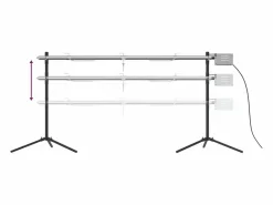 Barbacoa automática con motor acero inoxidable 150x46,5x82,5 cm ES642415