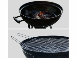 Best Sweeek Barbacoa de carbón con chimenea de encendido Negro