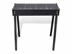 Outlet Barbacoa de carbón cuadrada con soporte Barbacoa