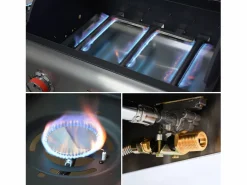 Sweeek Barbacoa de gas con 3 quemadores con 1 quemador lateral