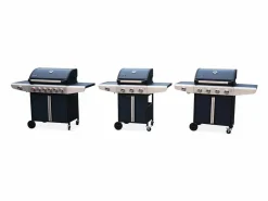 Sweeek Barbacoa de gas con 3 quemadores con 1 quemador lateral