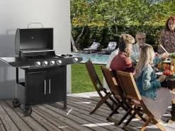 Habitat et jardin Barbacoa de gas "Feria 5" - 5 fuegos incluido 1 lateral - 14,5 kW -