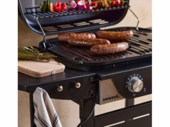 Sweeek Barbacoa eléctrica de 2 quemadores, acero esmaltado