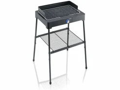 Best Severin Barbacoa eléctrica de pie 2200W - Parrilla de aluminio fundido - PG8568 Negro